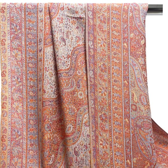 White Festival Pashmina Scarves and Wraps for Women Unisex Scarf Shawl Bohemian - Picture 3 of 3